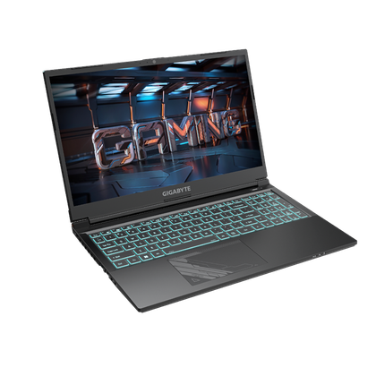Angled view of the Gigabyte G5 2023