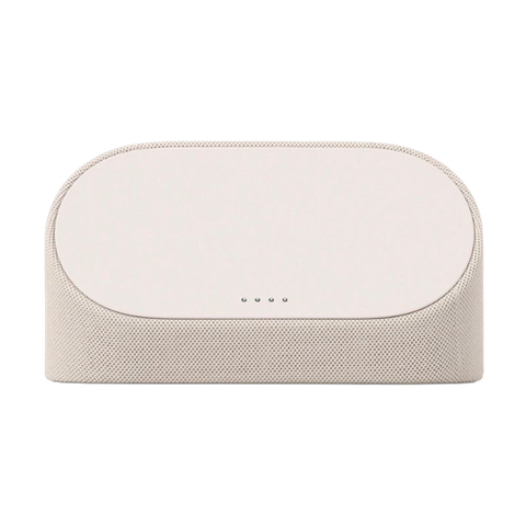 A render showing Google's charging speaker dock accessory for the Pixel Tablet in Porcelain finish.