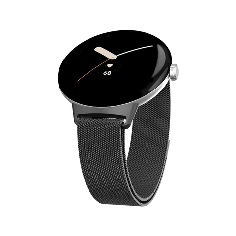 Hasdon Steel Mesh Loop for Pixel Watch on transparent background.