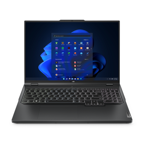 Front view of the Lenovo Legion Pro 5i 2023