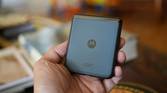 The Motorola Razr+'s back