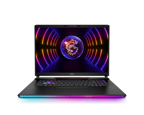 Front view of the MSI Raider GE78 HX