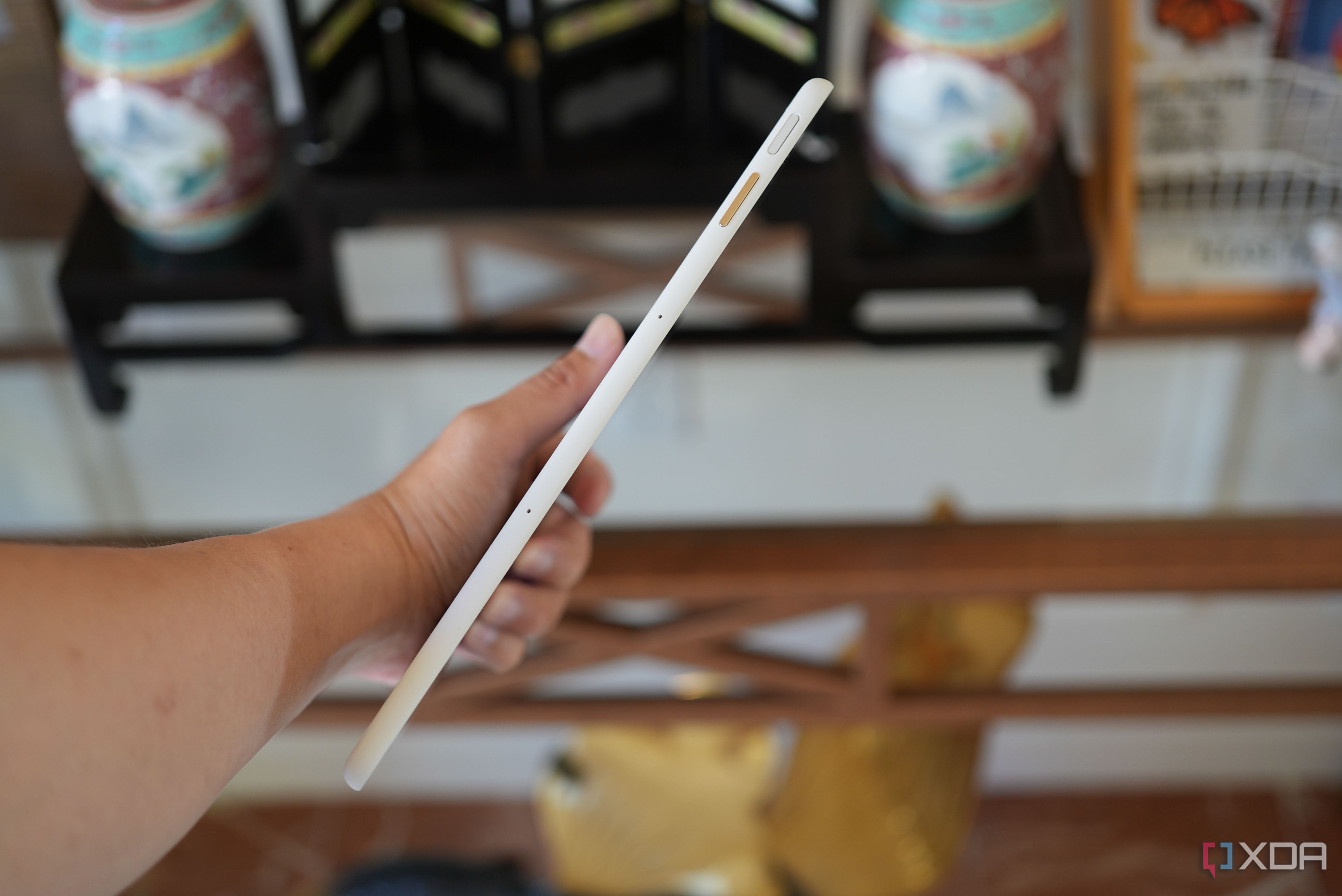 Pixel tablet is lightweight and easy to hold. 
