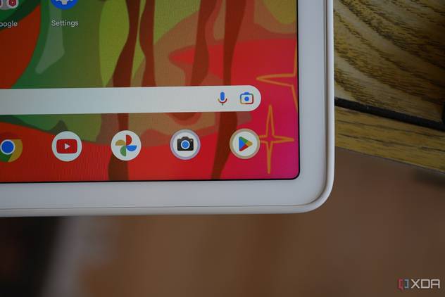 The case wraps around the tablet and provides a raised lip