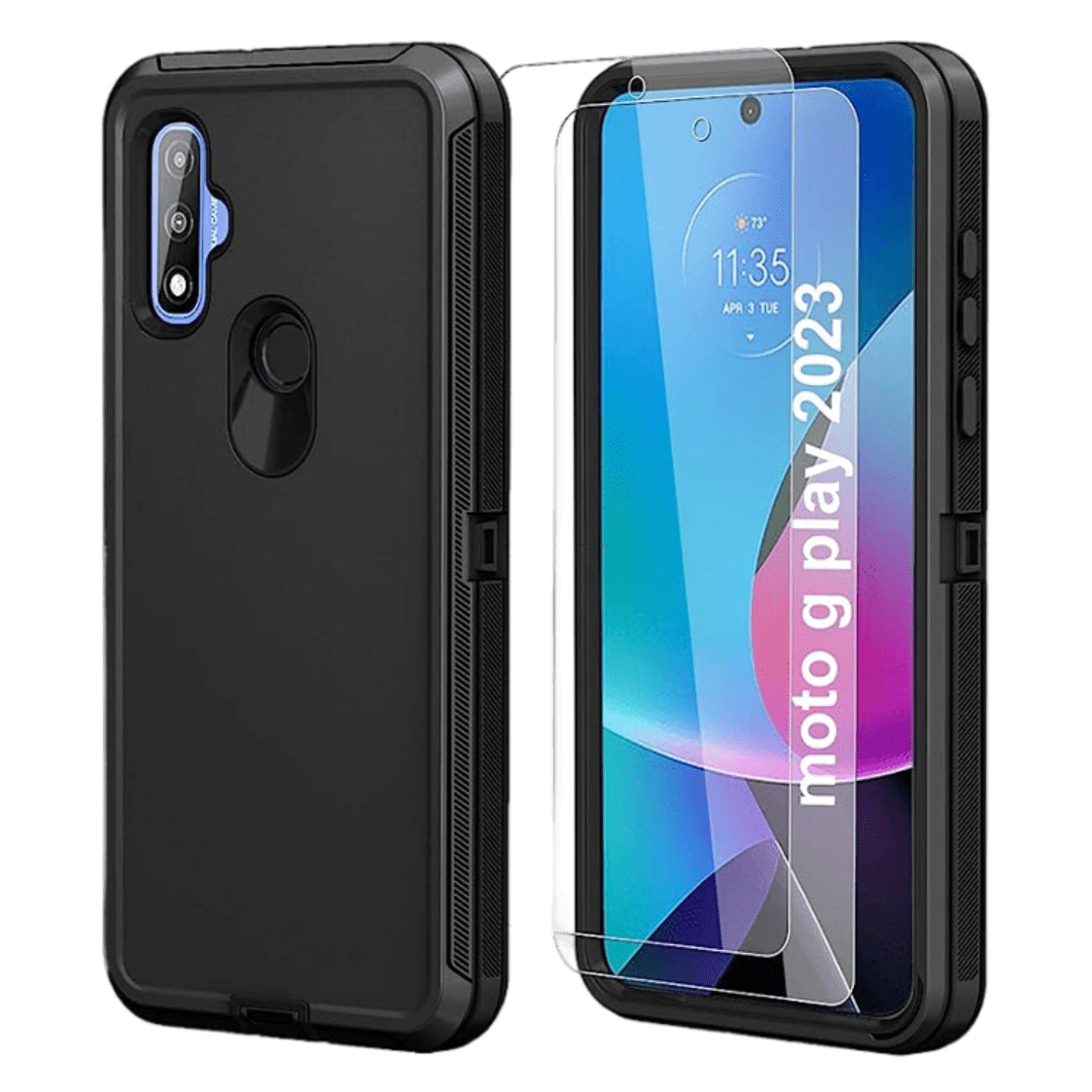 Black Pocket-Friendly moto g play (2023) Case