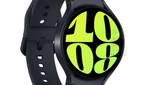 Graphite Galaxy Watch 6 on white background.