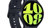 Graphite Galaxy Watch 6 on white background.