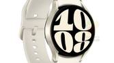 Gold Galaxy Watch 6 on white background.
