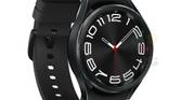 Black Galaxy Watch 6 Classic on white background.