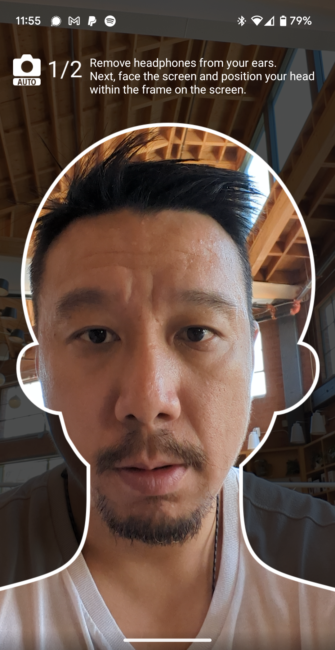 Sony Headphones app screenshot trying to analyze my ears