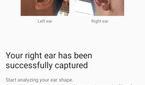Sony Headphones app screenshot trying to analyze my ears