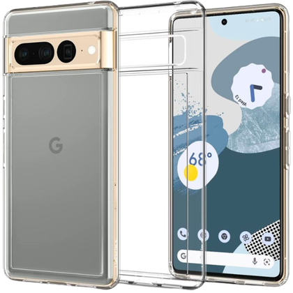 A render of the Spigen Ultra Hybrid case installed on a Pixel 7 Pro.