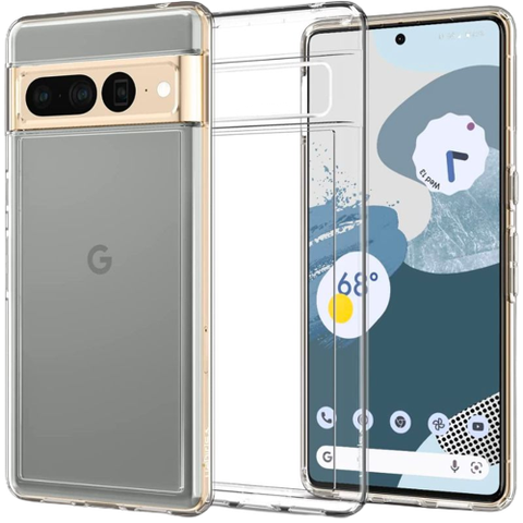 Carveit Custodia Compatibile con Google Pixel 7 Pro Cover Antiurto con Protezione in Legno per Pixel 7 Pro Custodia Paraurti Robusto TPU (Noce-Bussola vichinga
