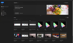 Photoshop on ARM main menu interface