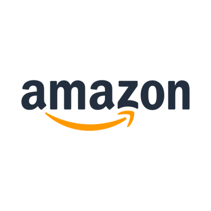 Amazon logo on transparent background.