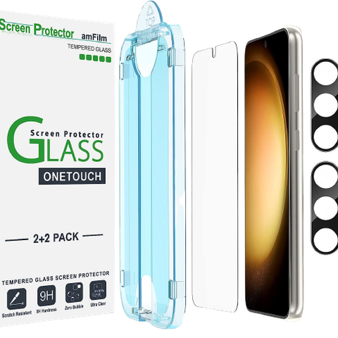 amFilm Tempered Glass Screen Protector for Samsung Galaxy S23+