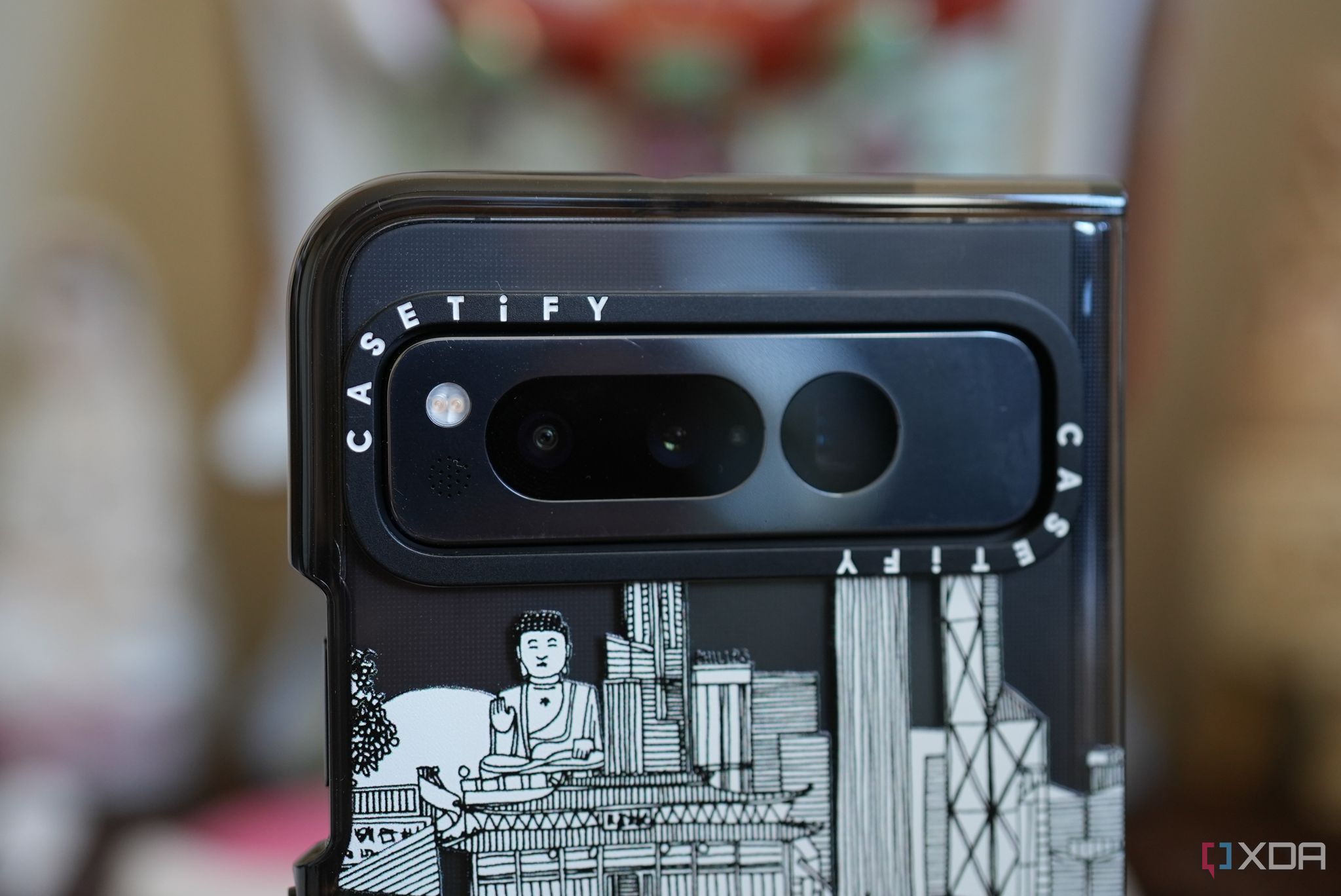 Casetify case has a bumper that covers the camera module