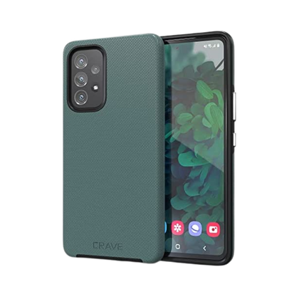 crave dual guard case for galaxy a53 in forest green
