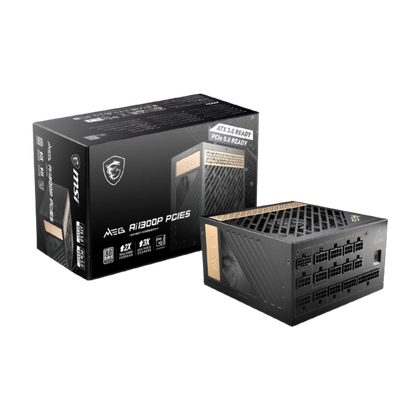 msi meg ai1300p power supply and packaging