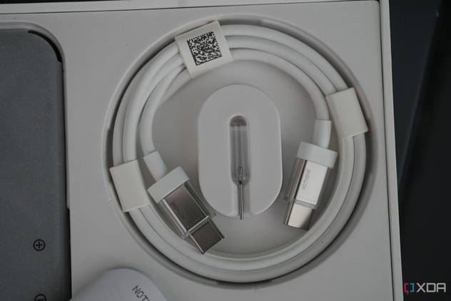 Nothing Phone 2 USB-C cable and SIM ejector tool