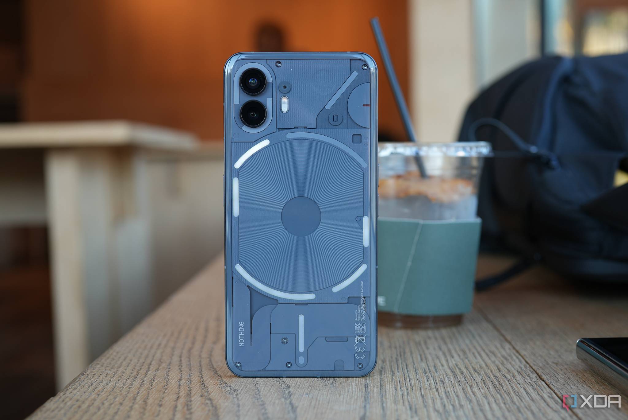 The nothing Phone 2's transparent back.
