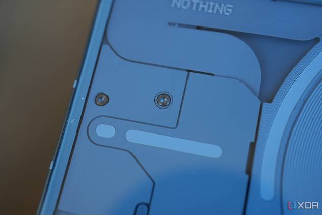 Nothing Phone 2 transparent back close up shot