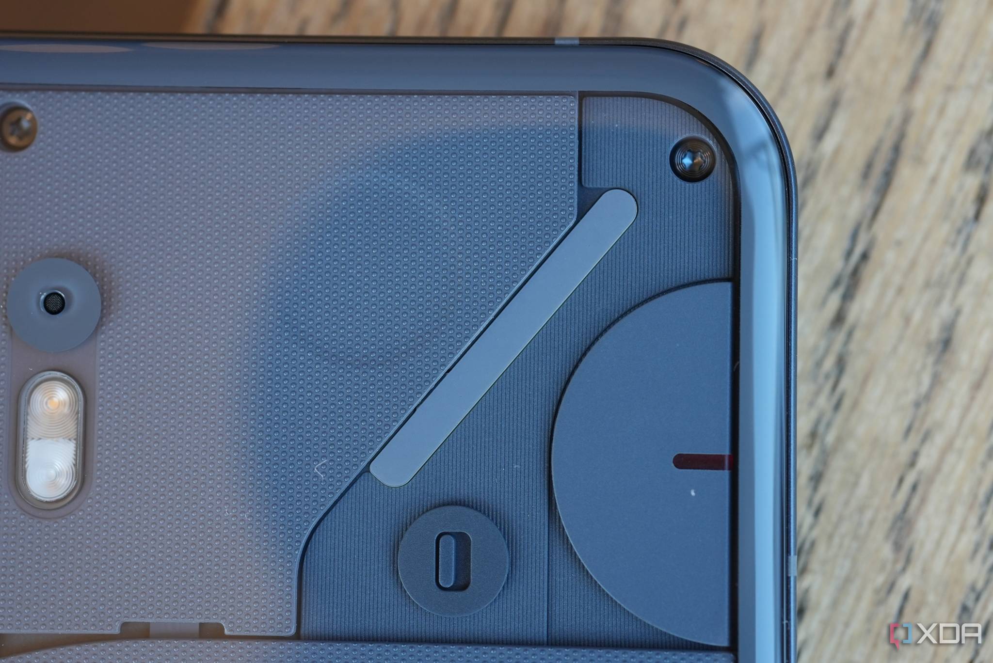 Nothing Phone 2 transparent back close up shot