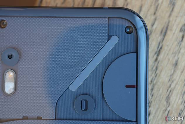 Nothing Phone 2 transparent back close up shot