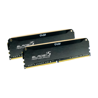 Oloy's Blade Black Hairline DDR5 RAM.