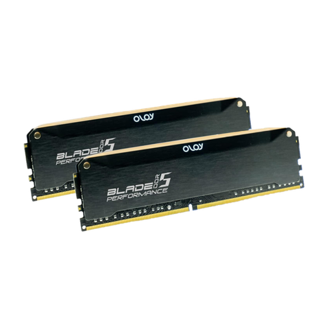 Oloy's Blade Black Hairline DDR5 RAM.