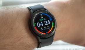 A Samsung Galaxy Watch 4 Classic on a wrist