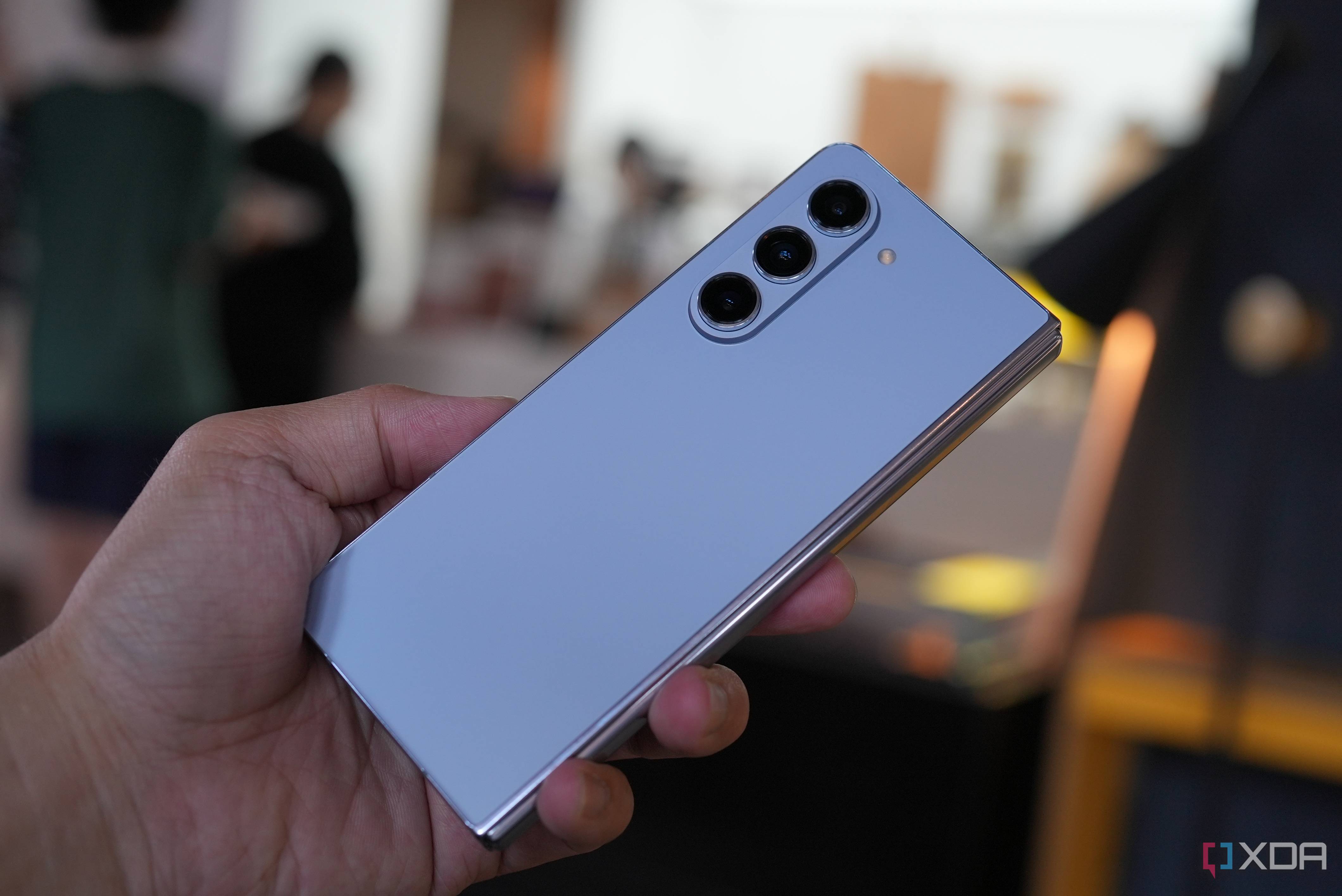 Galaxy Z Fold 5 in the hand when folded