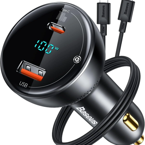 A render of the Baseus USB-C car charger. 