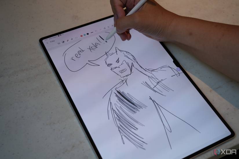 Sketching on the Galaxy Tab S9 Ultra