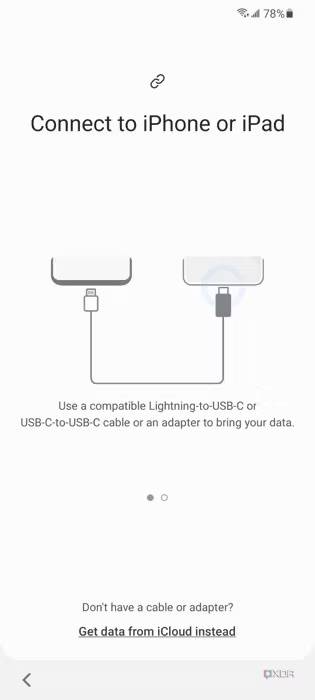 connect to iPhone or ipad screen on an android phone