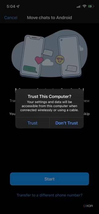 trust this computer pop-up on iOS