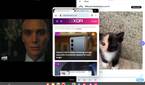 Running three apps at same time on Tab S9 Ultra, with one app floating in middle