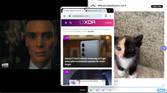 Running three apps at same time on Tab S9 Ultra, with one app floating in middle
