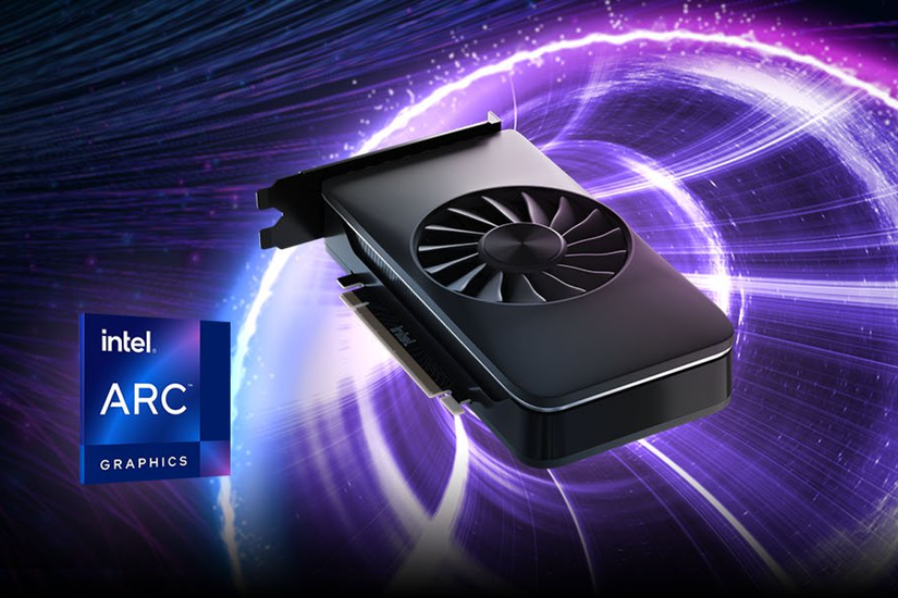 Intel Arc A380 graphics card.