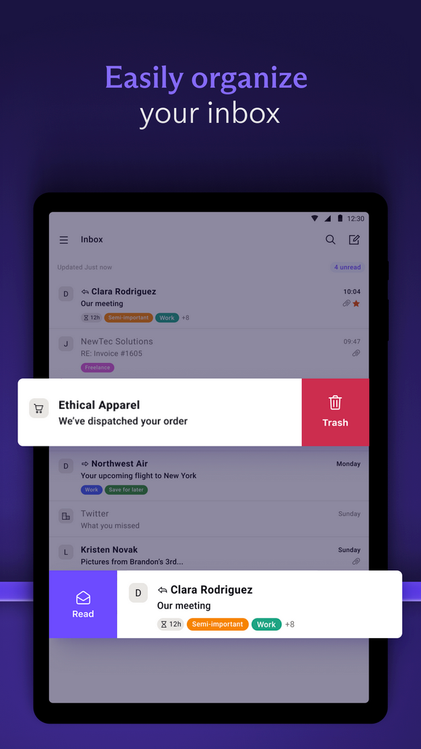 Screenshot of Proton Mail on Play Store