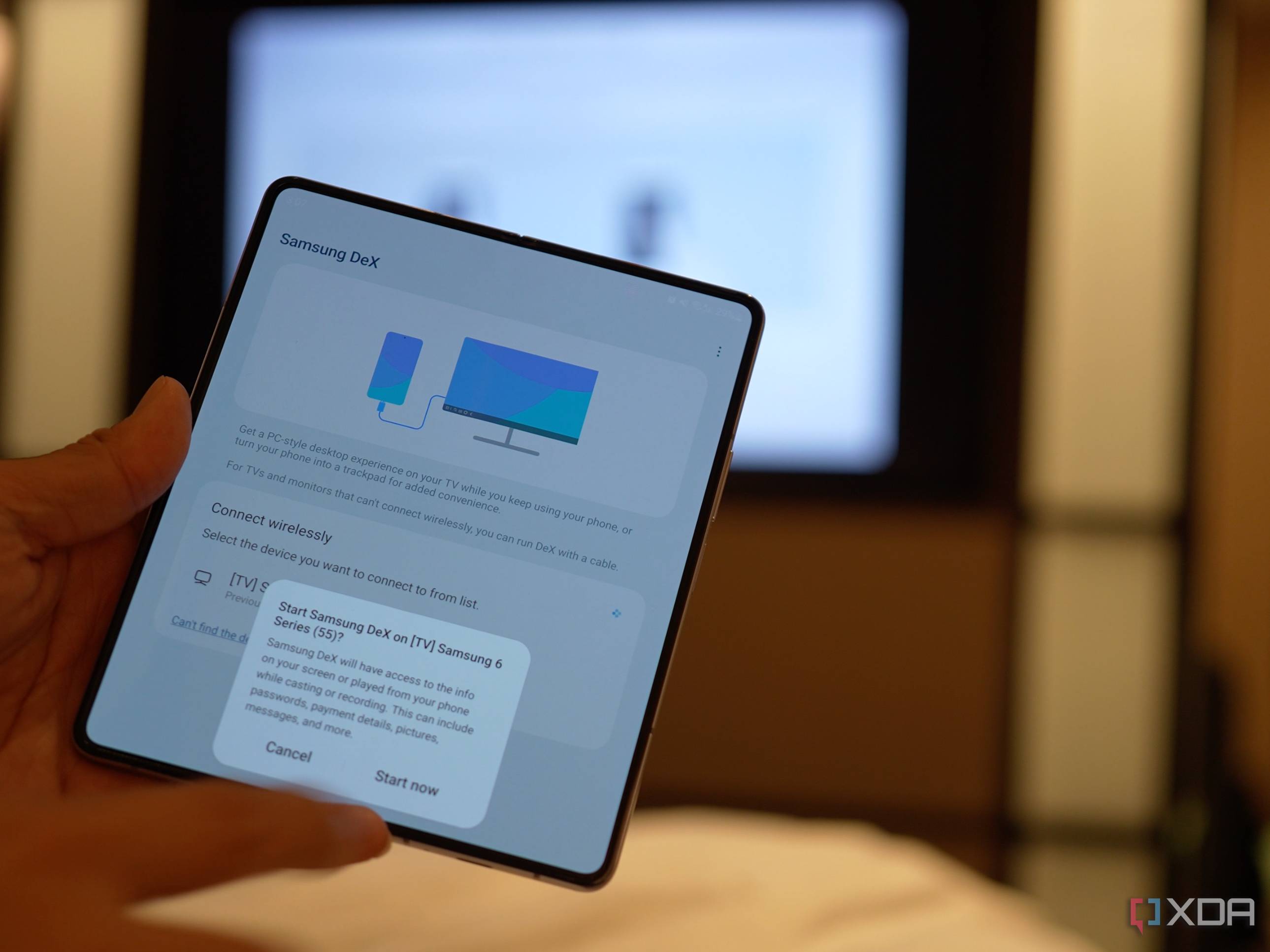 Using Samsung DeX in a hotel
