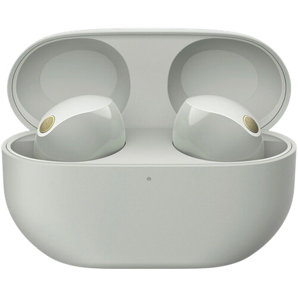 Sony WF-1000XM5 earbuds in charging case