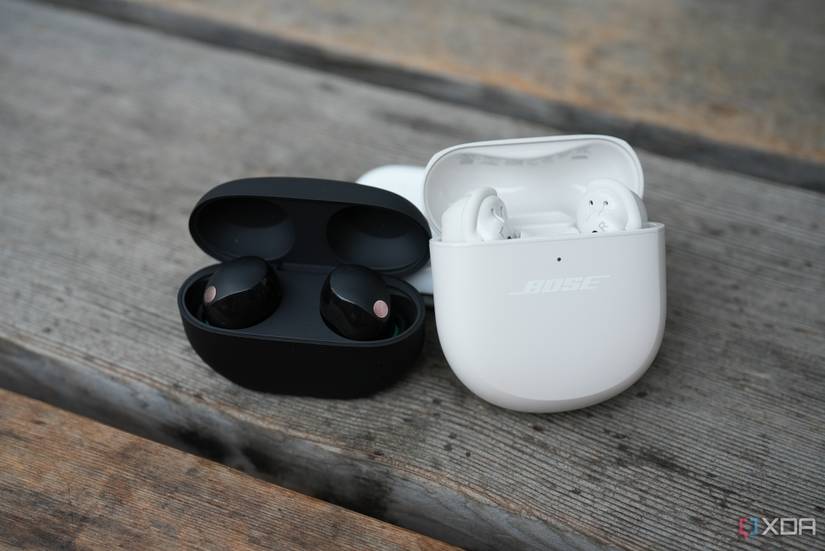 The Sony WF-1000XM5 and the Bose QC Earbuds 2