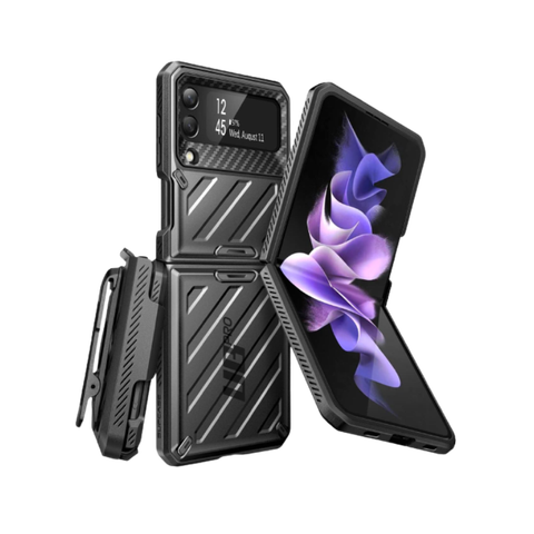 Supcase UB Pro for Galaxy Z Flip 3 on transparent background.