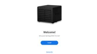 A screenshot depicting the installation process for DSM OS for a Synology DS3617xs