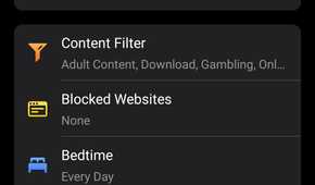 Deco app parental controls profile options