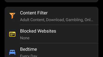 Deco app parental controls profile options