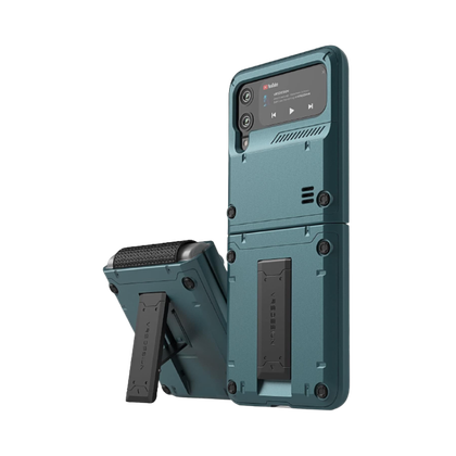 VRS Design QuickStand Active for Galaxy Z Flip 3 on transparent background.