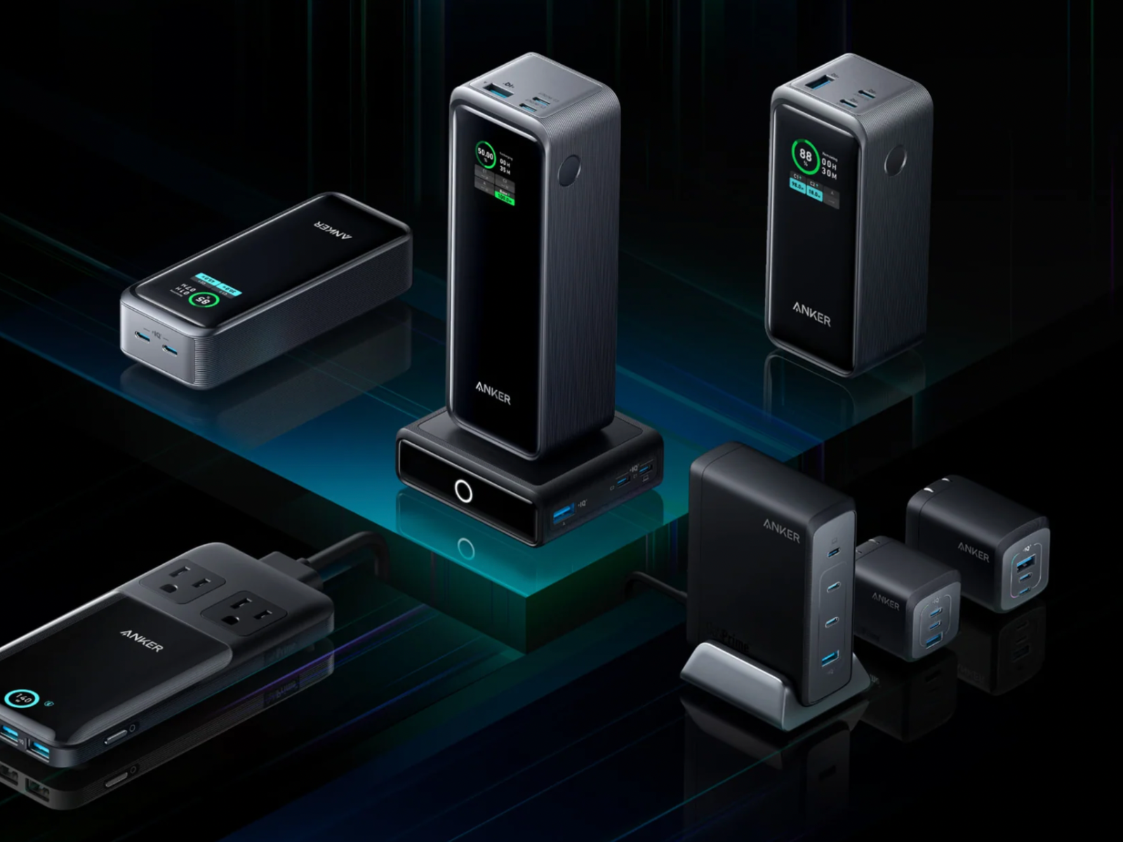 ANKER PrimeWall Charger＆Prime Power Bank Anker Prime Power Bank, 9,600mAh Battery Pack with 65W