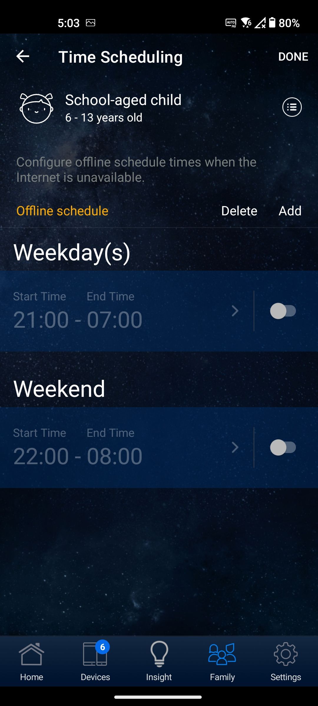 Asus Router app parental controls